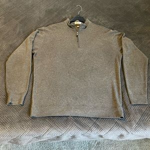 Peter Millar Performance Golf Pullover quarter 1/4 zip mens Large